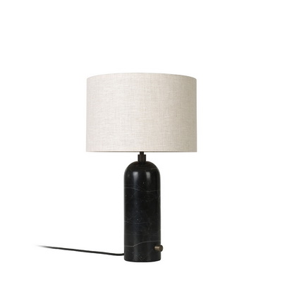 Gravity S Canvas / Black Marble table lamp