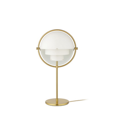 Multi-Lite Brass / White table lamp