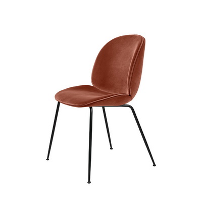 Beetle Fully Upholstered Black / Velluto 641 Dining Chair