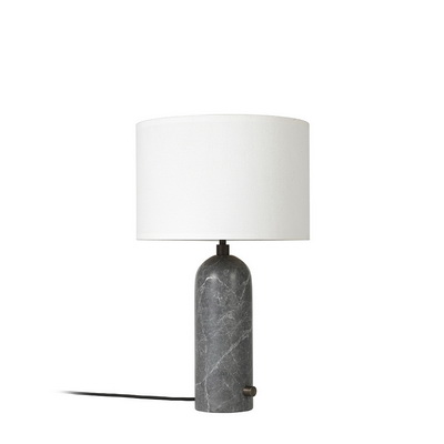 Gravity S White / Grey Marble table lamp