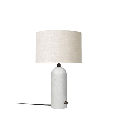 Gravity S Canvas / White Marble table lamp