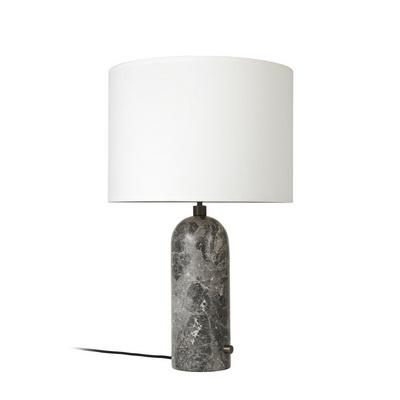 Gravity L White / Grey Marble table lamp