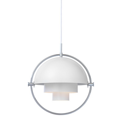 Multi-Lite L Chrome / White pendant