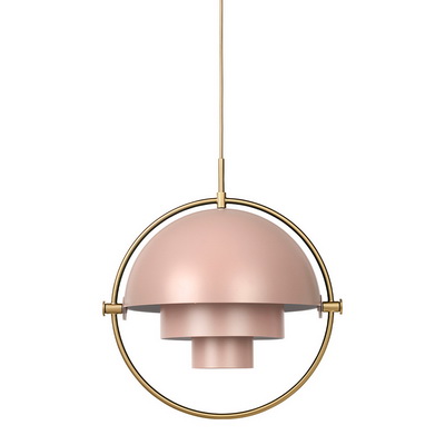 Multi-Lite L Brass / Rose Dust pendant