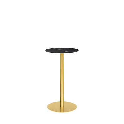 1.0 Ø60 Brass / Black Marble Bar table