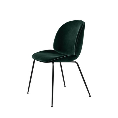 Beetle Fully Upholstered Black / Velluto 787 Dining Chair