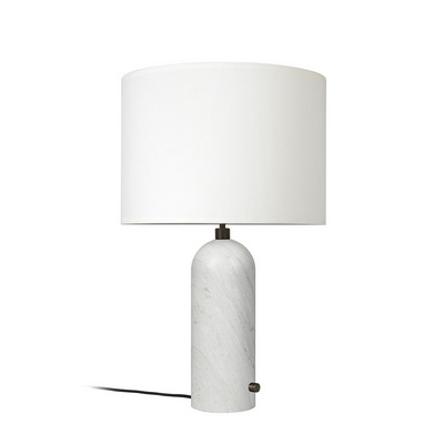 Gravity L White / White Marble table lamp