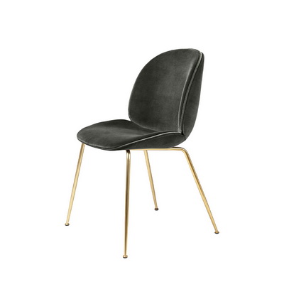 Beetle Fully Upholstered Brass / Eros 7 Dining Chair