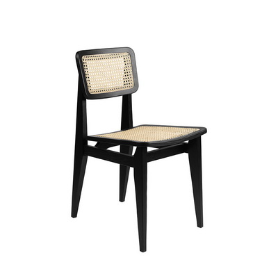 C-Chair French Cane Black Oak Chair