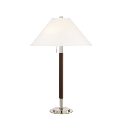 Garner Nickel / Chocolate table lamp