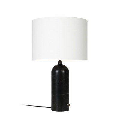 Gravity L White / Black Marble table lamp