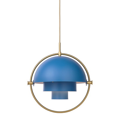 Multi-Lite L Brass / Nordic Blue pendant