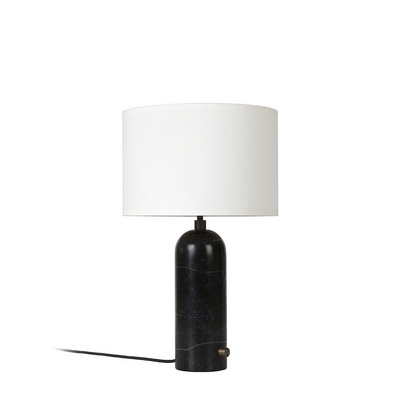 Gravity S White / Black Marble table lamp