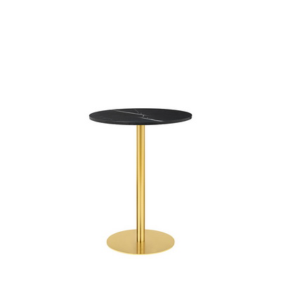 1.0 Ø80 Brass / Black Marble Bar table