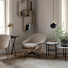 TS Black / White Marquina Marble Side Table