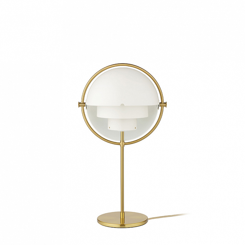 Multi-Lite Brass / White table lamp
