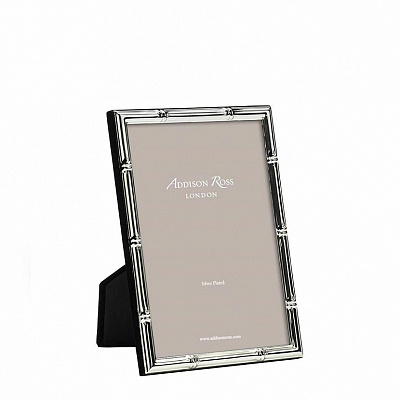 Bamboo Silver Plated Photo Frame 5x7