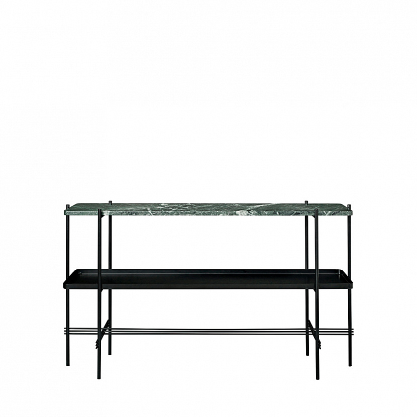 TS Tray Black / Green Guatemala Marble Console
