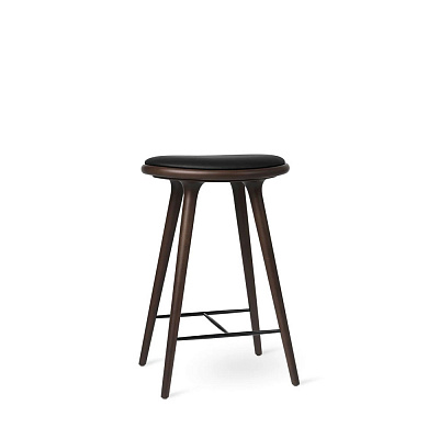 High Stool Dark stained beech 69 cm