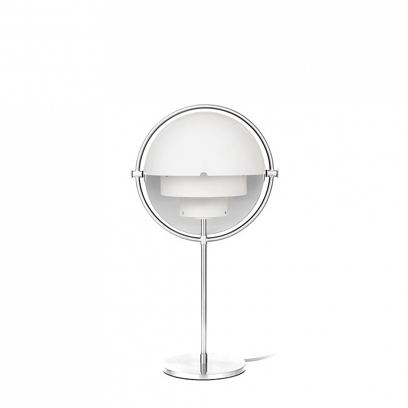 Multi-Lite Chrome / White table lamp