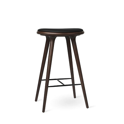 High Stool Dark stained beech 74 cm