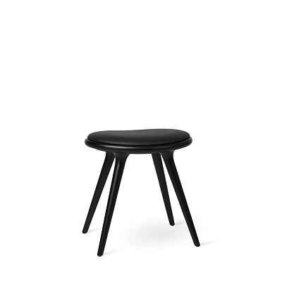 Low Stool Black stained beech 47 cm