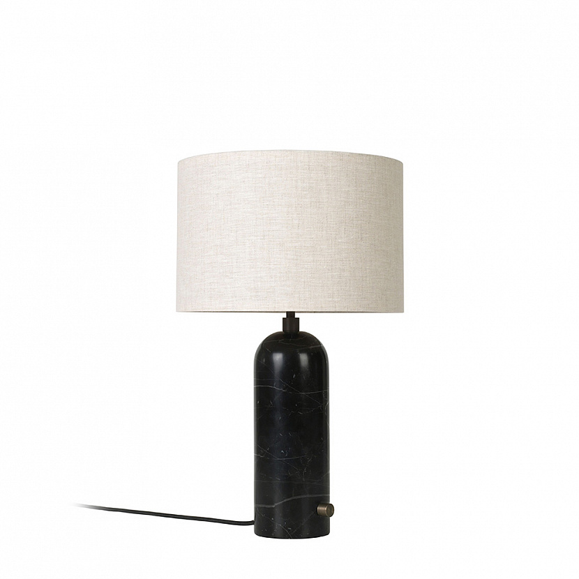 Gravity S Canvas / Black Marble table lamp