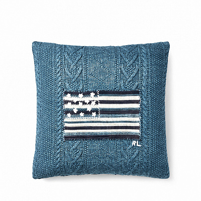 RL Flag Throw Pillow