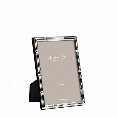 Bamboo Silver Plated Photo Frame 4x6