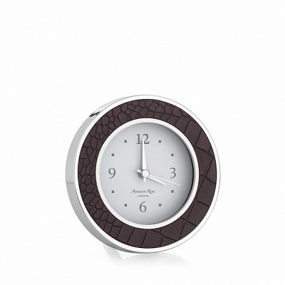 Choc Croc Silver Silent Alarm Clock